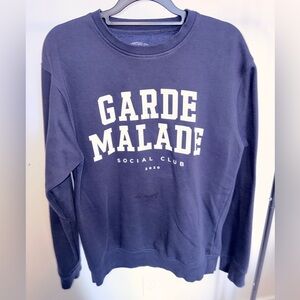 Garde Malade Women's Navy Sweatshirt